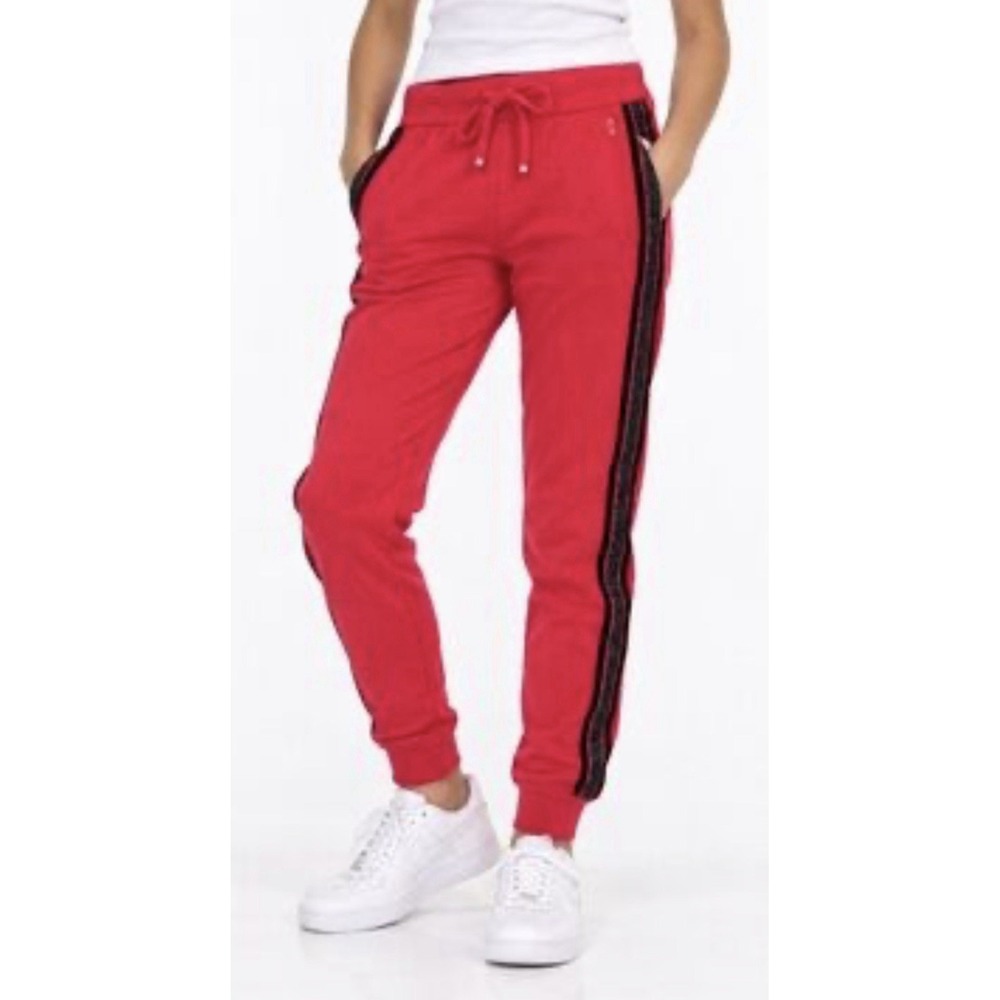Juicy Couture Black Label 100% Cashmere Track Jogger Pant Teaberry Size Medium
